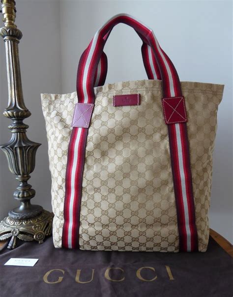 gucci totes for women|gucci canvas tote beige ebony.